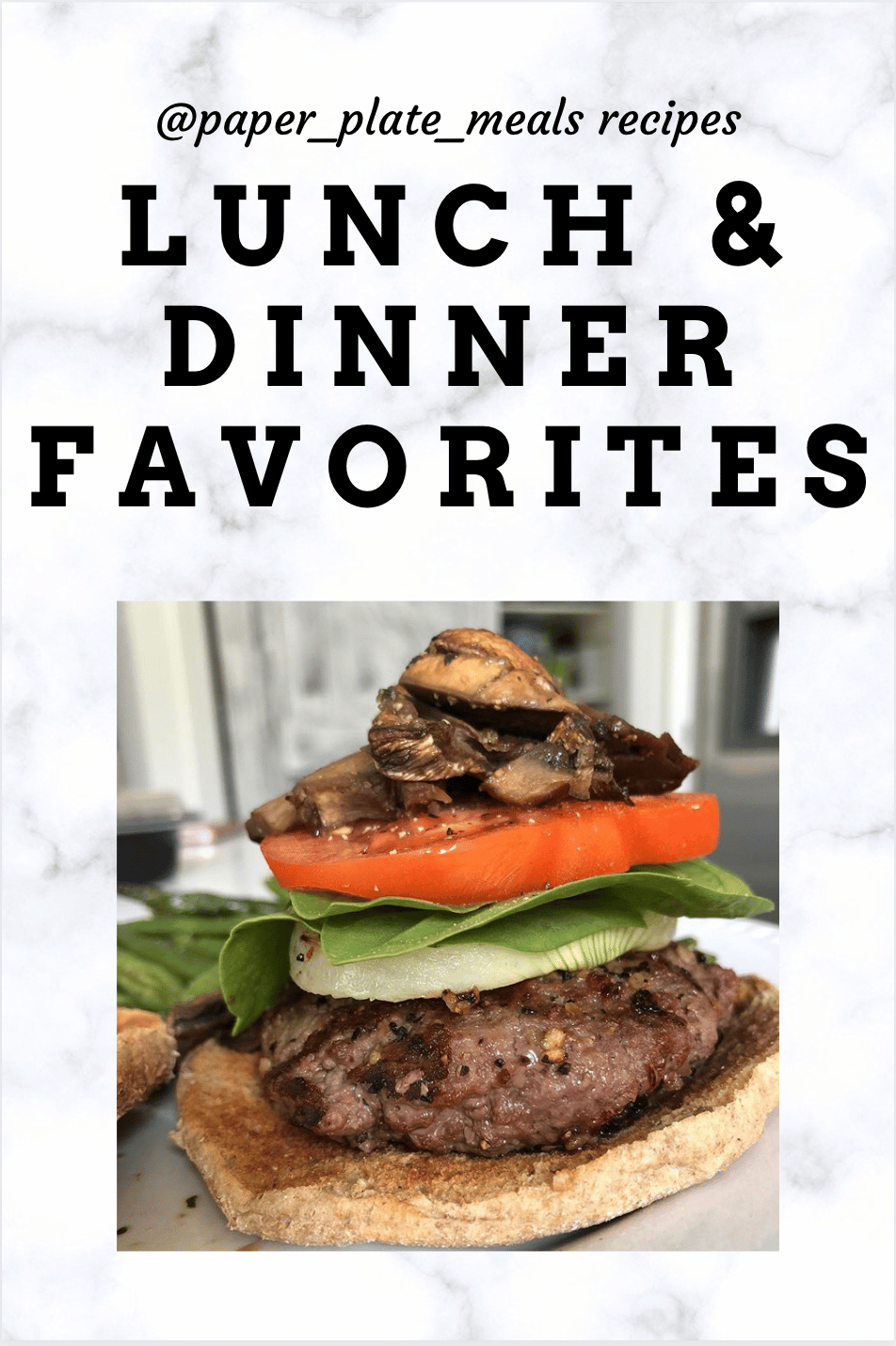 Lunch and Dinner Meal Ideas Ebook Cover