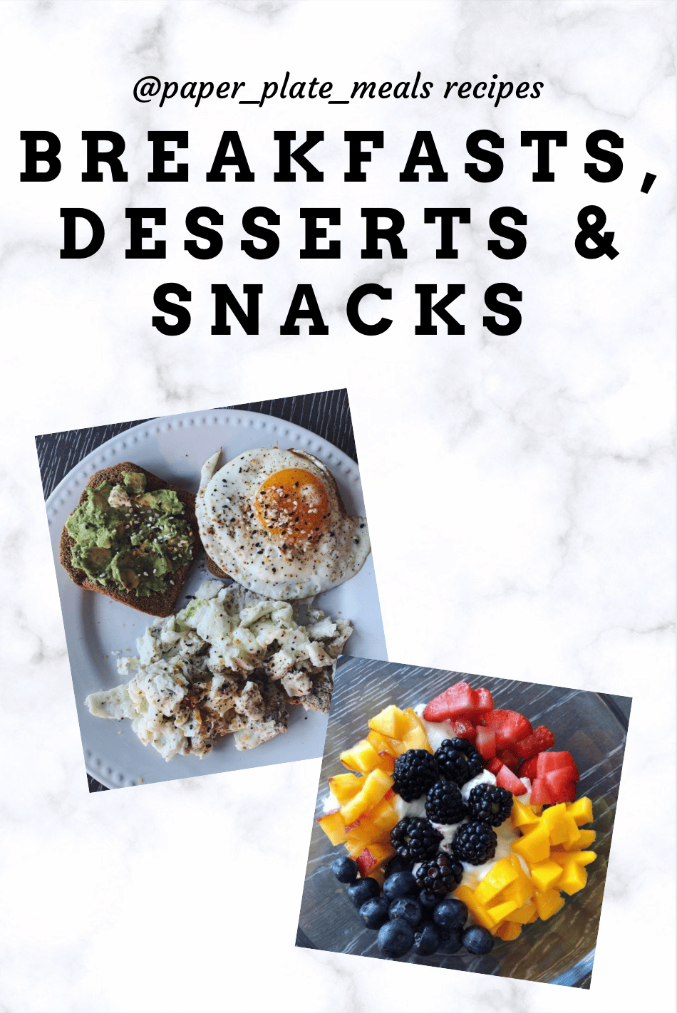 breakfast desserts and snacks nutrition guide